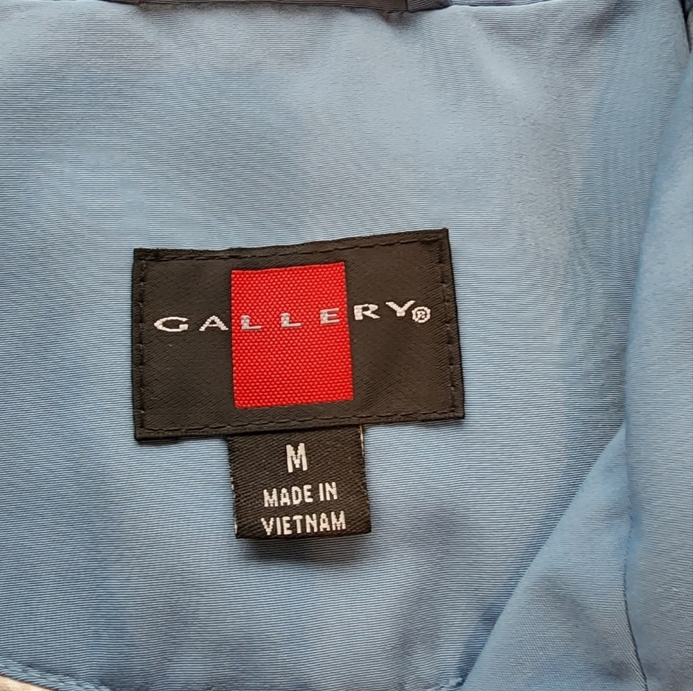 Gallery Stylish Blue Jacket With Drawstring Waist - image 6